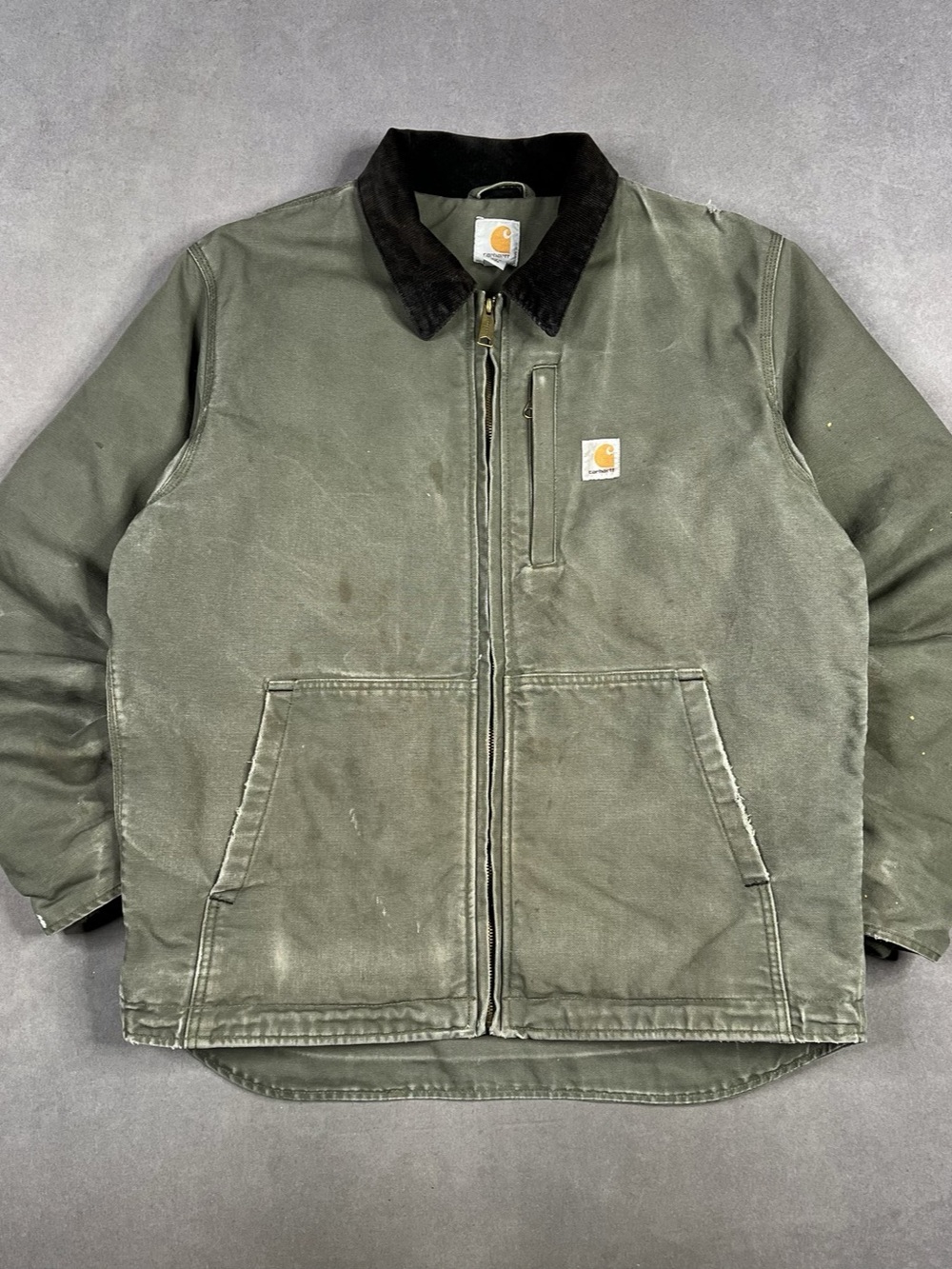 Carhartt Men's Green Work Jacket Size Medium